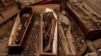 Photographs reveal extent of damage caused to mummies in church fire
