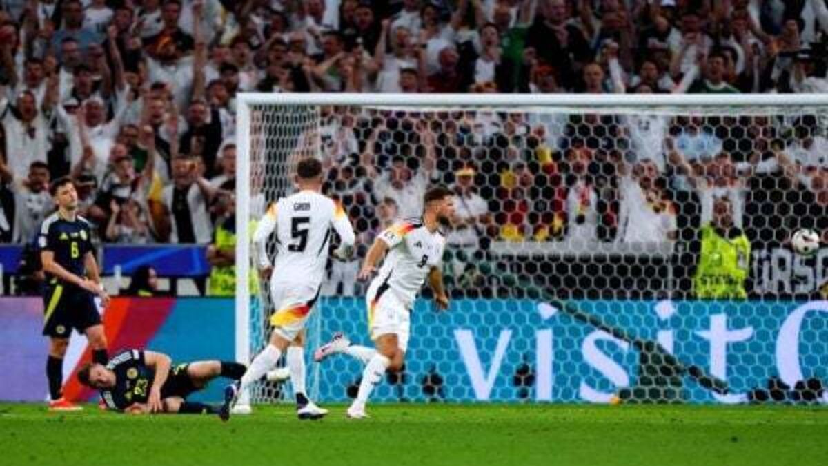 Germany thrash 10-man Scotland 5-1 in Euro 2024 opener