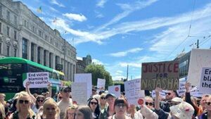 Protesters gather across Ireland in solidarity with woman left unconscious by soldier Protesters gather across Ireland in solidarity with woman left unconscious by soldier