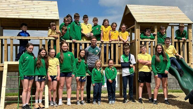 Mayo National School opens new playground