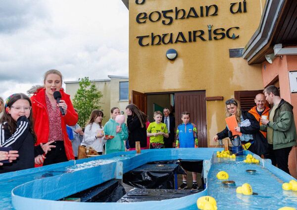 The ‘Duck Race’ was a popular attraction at the 'Aonach' at Gaelscoil Ceatharleach. Photo: michaelorourkephotography.ie The ‘Duck Race’ was a popular attraction at the 'Aonach' at Gaelscoil Ceatharleach. Photo: michaelorourkephotography.ie