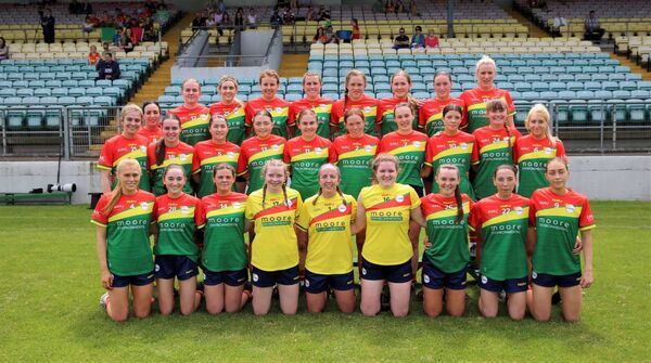 The Carlow ladies football team that were defeated by Fermanagh in the TG4 Junior Championship Photo: Pat Ahern