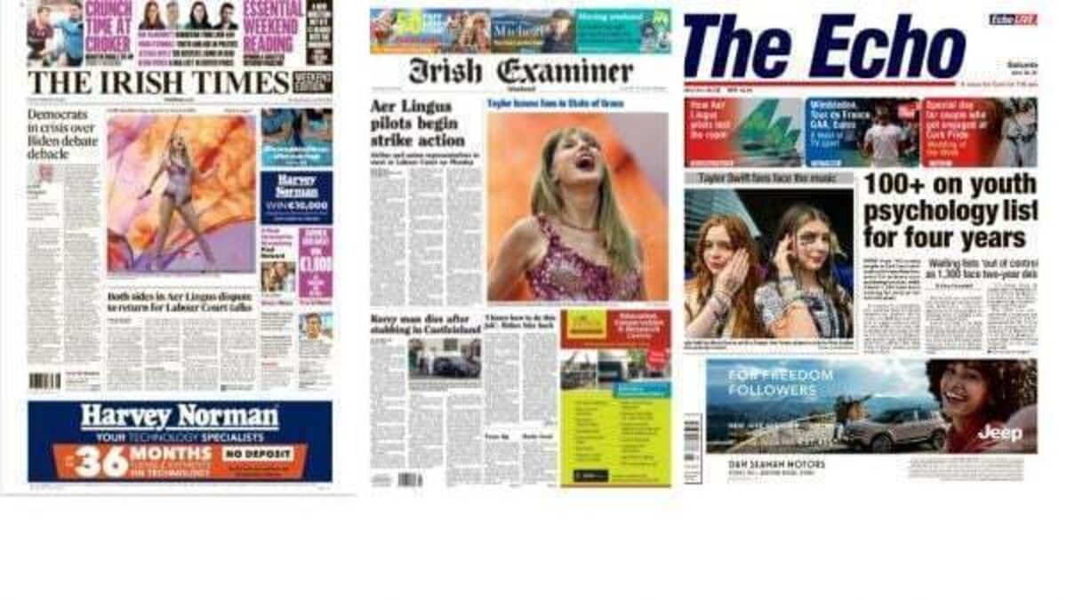 What the papers say: Saturday's front pages
