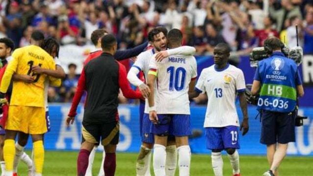 Own goal helps France beat Belgium to book Euro 2024 quarter-finals spot
