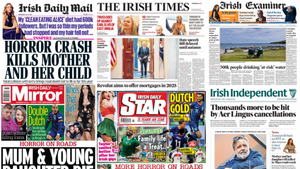 What the papers say: Wednesday's front pages What the papers say: Wednesday's front pages