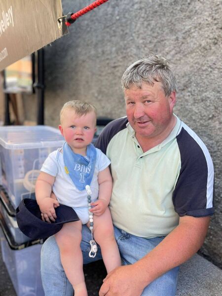 Billy Campion with his uncle Ned Carroll 