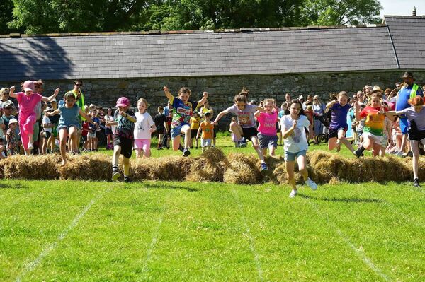 Lots of fun at the U12 girls 50m race 