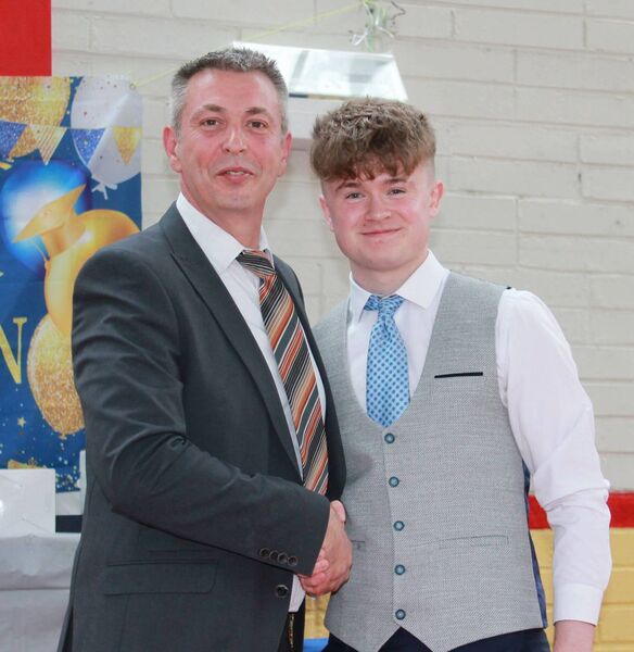 Darragh Byrne with Mr Hutton Darragh Byrne with Mr Hutton