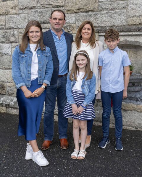 Keith and Nieve Condon with their children Chloe, Lauren and Karl. Keith and Nieve Condon with their children Chloe, Lauren and Karl.
