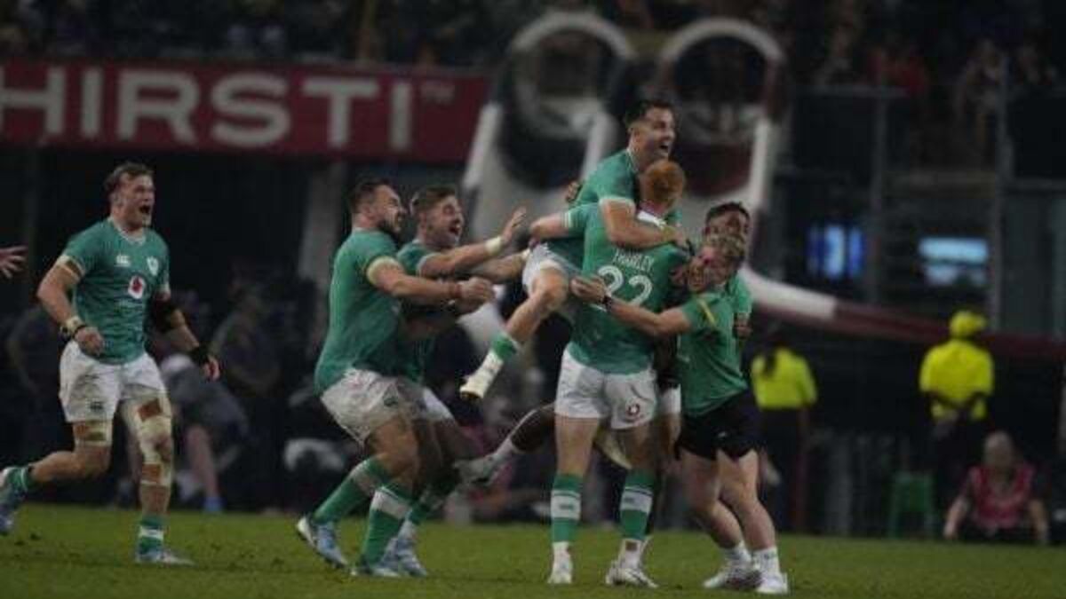 Ciarán Frawley revels in match-winning contribution as Ireland stun South Africa