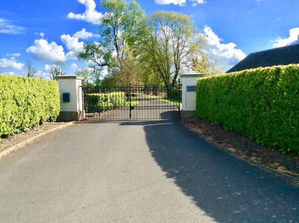 The property is approached through a recessed entrance with electric gates and tarmacadam tree lined avenue The property is approached through a recessed entrance with electric gates and tarmacadam tree lined avenue