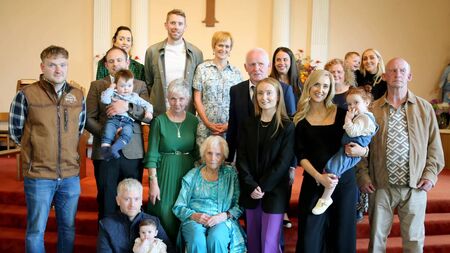 Angela celebrates her 100th birthday with four generations of her family