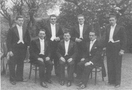 The Carlow Septet: (back) Pearse Prendergast, Billy O'Connor, Stan Reynolds and Jack Kirwan; (front) Tom Meighan, Aidan Murray and Joe Donohue
