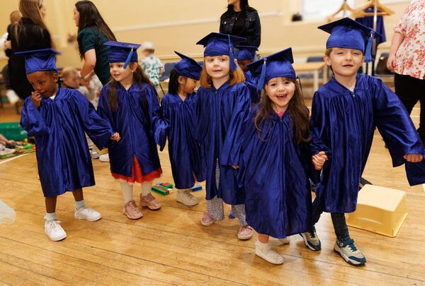 The children really enjoyed the graduation ceremony The children really enjoyed the graduation ceremony