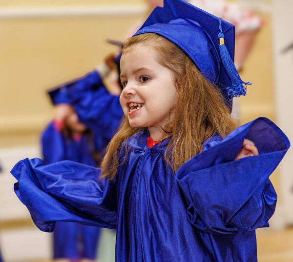 Charlie was all smiles at the graduation Charlie was all smiles at the graduation