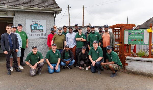 Members of the Tullow Men’s Shed Photo: michaelorourkephotography.ie Members of the Tullow Men’s Shed Photo: michaelorourkephotography.ie
