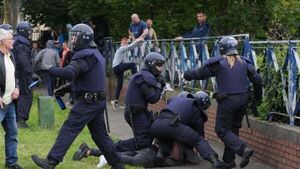 Arrests after protesters clash with Gardaí at site earmarked for asylum seekers Arrests after protesters clash with Gardaí at site earmarked for asylum seekers