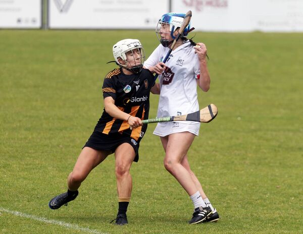 Kildare Ellen Morgan (Johnstowbridge) and Lauren Ronan Kilkenny Photo: Sean Brilly