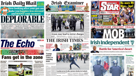 What the papers say: Tuesday's front pages