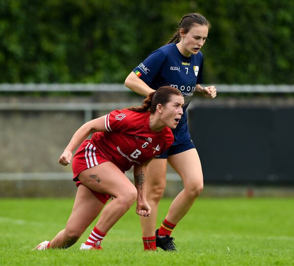 Aine Breen celebrates after scoring a goal Photo: Matt Browne/Sportsfile