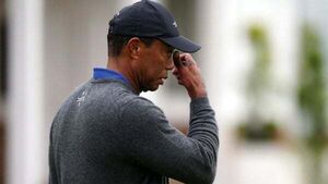 Tiger Woods cuts frustrated figure after 79 leaves him fighting to make Open cut