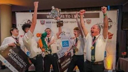 Carlow man steers team to Euro darts title