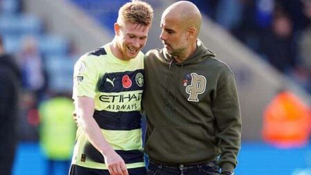 Pep Guardiola says Kevin De Bruyne ‘isn’t leaving’ Manchester City this season