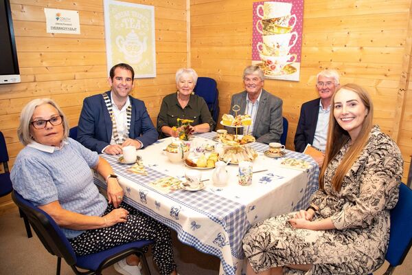 Elderflower Garden at Avoca House, Barrack Street, Carlow: Mary Moylan, cllr Fintan Phelan, Catherine Yeats, Declan Nelson, Tom Dowling and Victoria Kavanagh Elderflower Garden at Avoca House, Barrack Street, Carlow: Mary Moylan, cllr Fintan Phelan, Catherine Yeats, Declan Nelson, Tom Dowling and Victoria Kavanagh