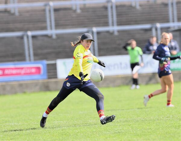 Nicole Hanley was superb during a successful season for Carlow ladies football team Photo: Pat Ahern