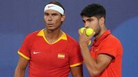 Rafael Nadal and Carlos Alacaraz launch Olympics doubles bid in style