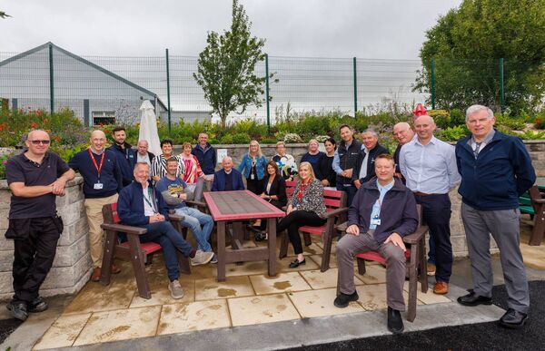 A picnic area was created in the garden so that families could spend time outdoors with their loved ones 