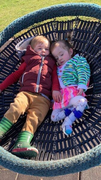 Best friends: Roxanne with twin brother Curtis
