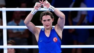 Lin Yu-ting books spot in gold medal match before beaten opponent makes ‘X’ sign