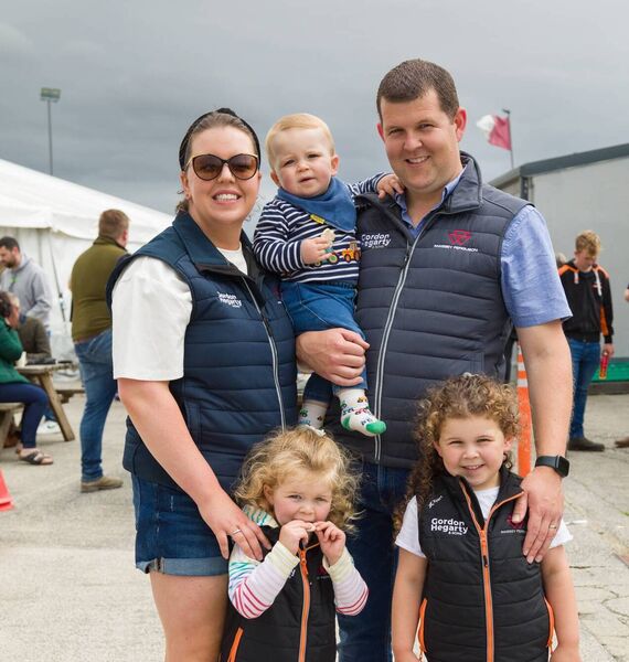 Susan and Jason Hegarty with their children James, Mia and Grace 
