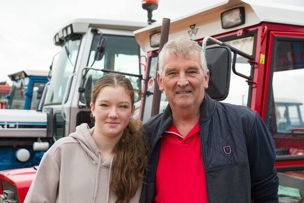 Ella and Paddy Hosey enjoying the tractor run