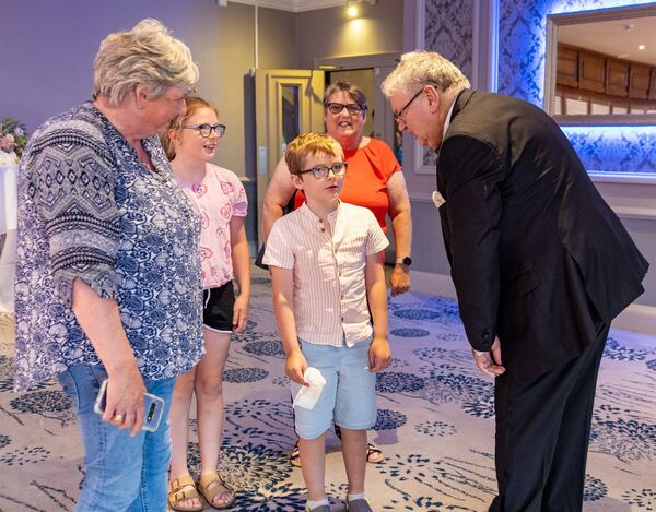 Joe Duffy meets the Miley family during his Liveline show at the Woodford Dolmen Hotel Photos: michaelorourkephotography.ie Joe Duffy meets the Miley family during his Liveline show at the Woodford Dolmen Hotel Photos: michaelorourkephotography.ie