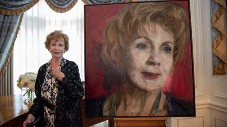 President Michael D Higgins joins mourners at Edna O’Brien’s funeral