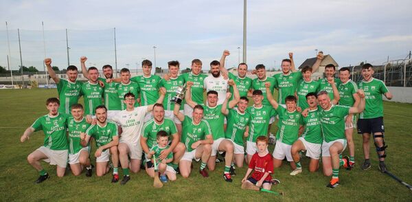 St Mullins intermediate hurlers celebrate winning the IHC against MLR on Saturday in NCP. St Mullins intermediate hurlers celebrate winning the IHC against MLR on Saturday in NCP.