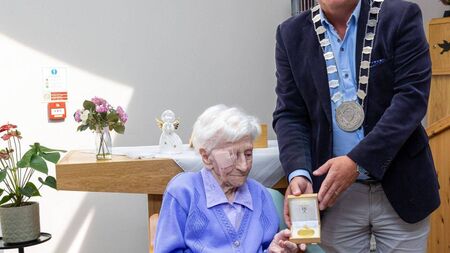 Amazing Ellen receives her centenarian medal
