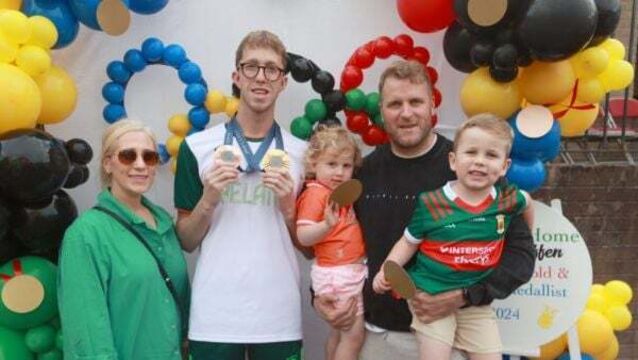 Daniel Wiffen ‘ready to party’ after Olympic homecoming