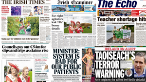What the papers say: Monday's front pages What the papers say: Monday's front pages