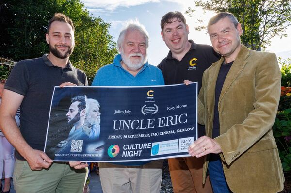Julien Jully, Rory Moran, Richard Doyle and Darren Donohue from Creative Productions pictured at the launch of Carlow Culture Night 2024 