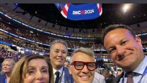 Leo Varadkar pictured with Nancy Pelosi at Democratic convention Leo Varadkar pictured with Nancy Pelosi at Democratic convention