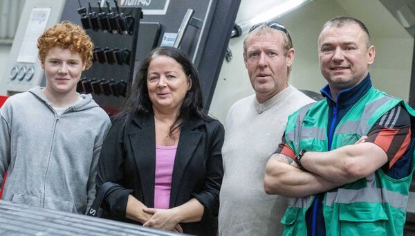 Miley Walker, Brigid Walker, Derek Walker and Lukas Korsak