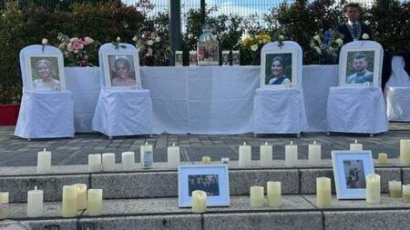 Hundreds gather to remember four road accident victims in Clonmel one year on