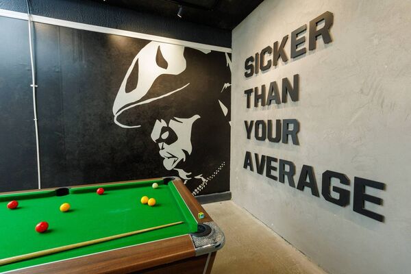 Murals and lyrics adorn The Lad Pad