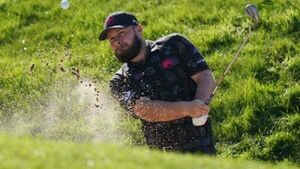 Pre-tournament favourite Tyrrell Hatton holds halfway lead at British Masters