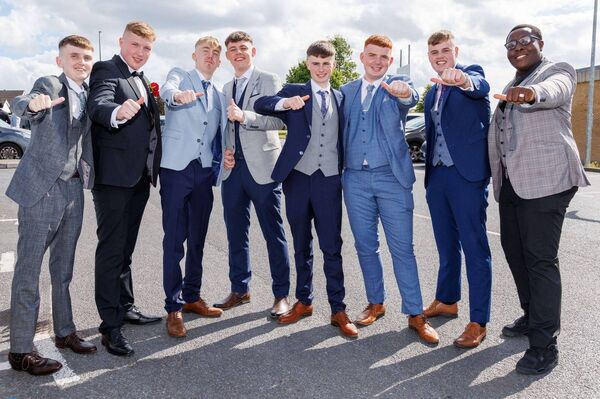 Students ready for the Presentation College debs