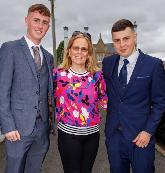 Leo Hurley and Brandon Murnane with Jacqueline Fennelly