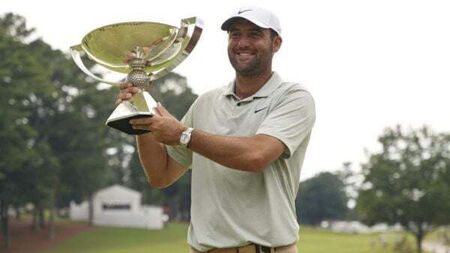 Scottie Scheffler wins Tour Championship title to claim FedEx Cup and €22m prize